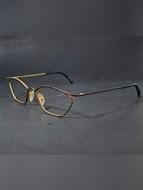 Conquistador MR6 21A Eyeglass Frame Black Tortoise On Gold Women Made In Germany